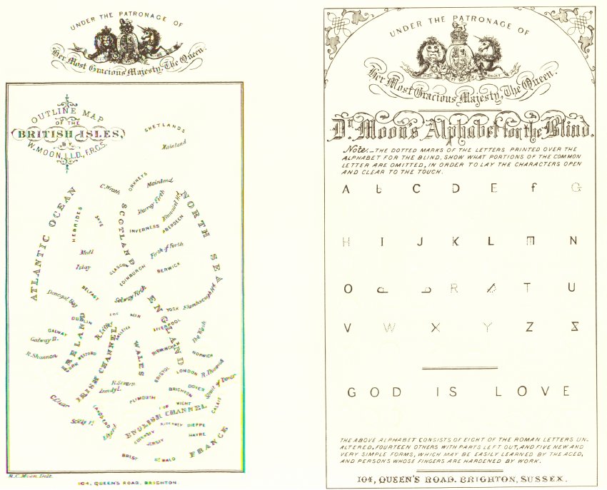 Moon type alphabet sheets - APH Museum