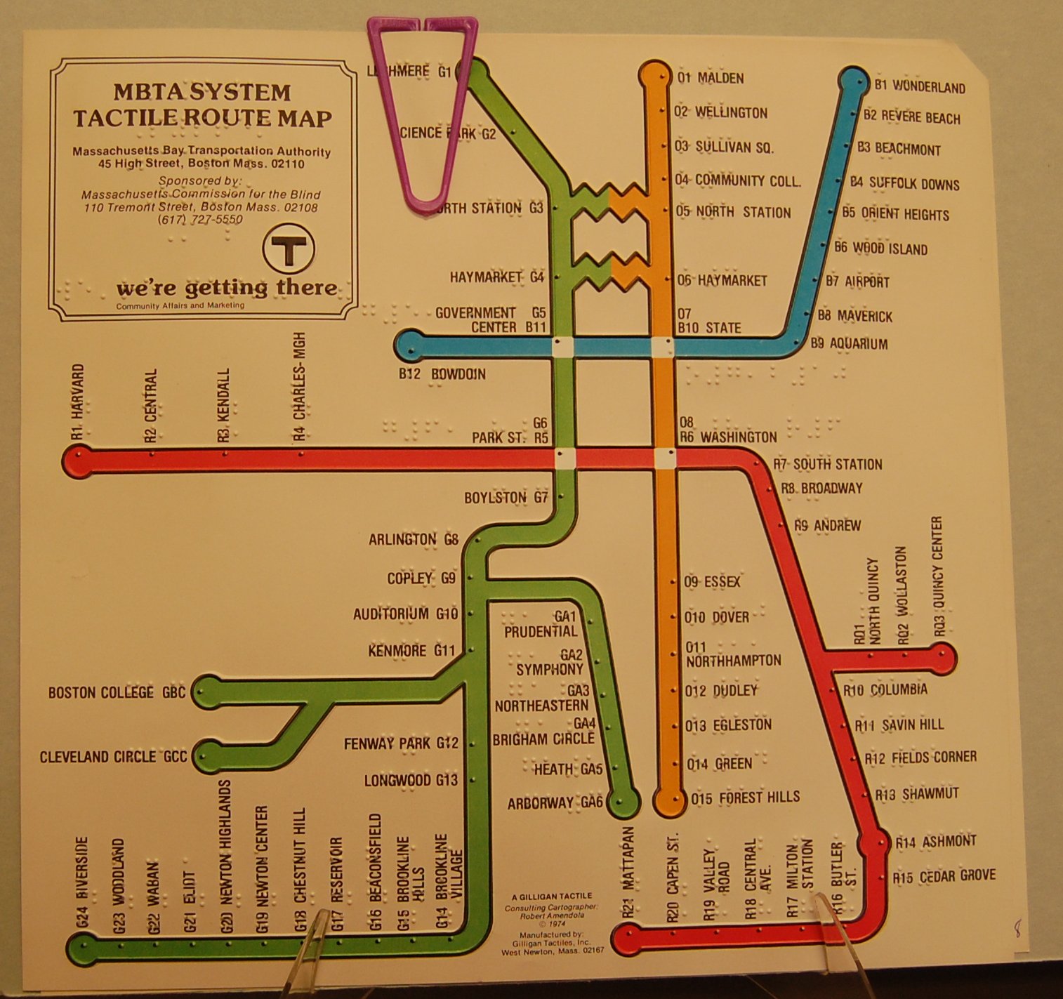 Tactile Boston subway map-10