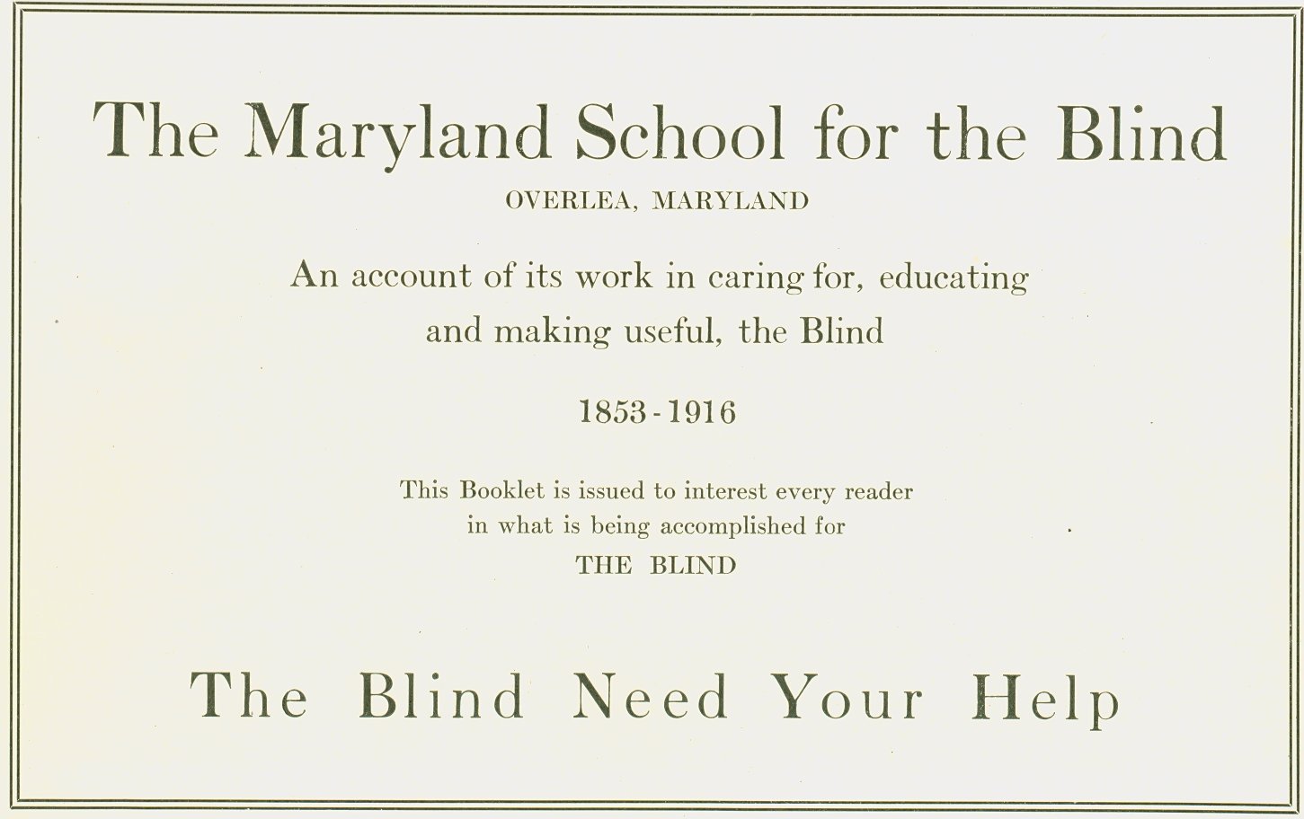 Maryland School for the Blind fundraising booklet-1